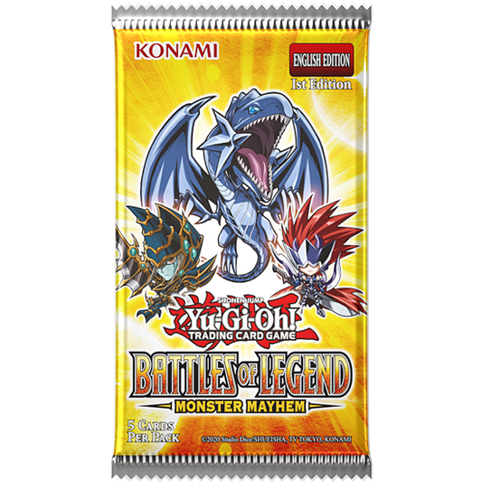 Yu-Gi-Oh! – Batailles de Légende : Chaos Monstrueux – Paquet de Boosters (5 Cartes) – Anglais