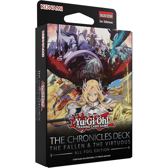 O DECK DAS CRÓNICAS: Os Caídos e os Virtuosos (Edição Totalmente Metalizada) - Deck Estrutural - Inglês - Yu-Gi-Oh!