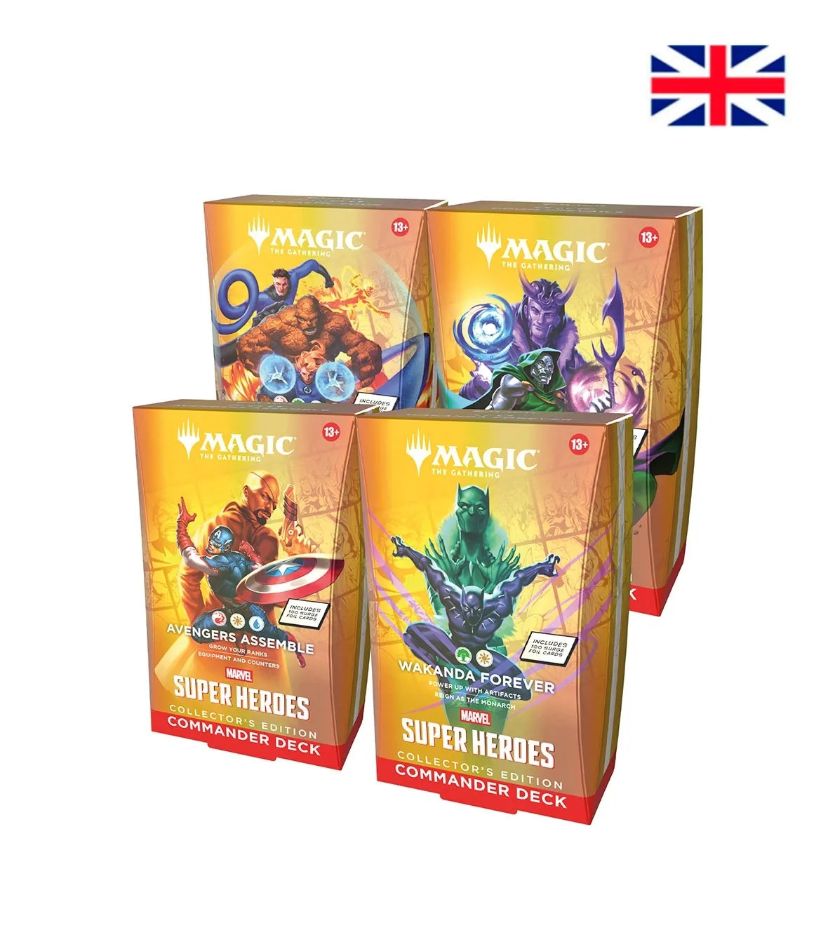 Magic: The Gathering – Marvel Super Heroes – Commander Decks Collector's Edition (4 units) – English