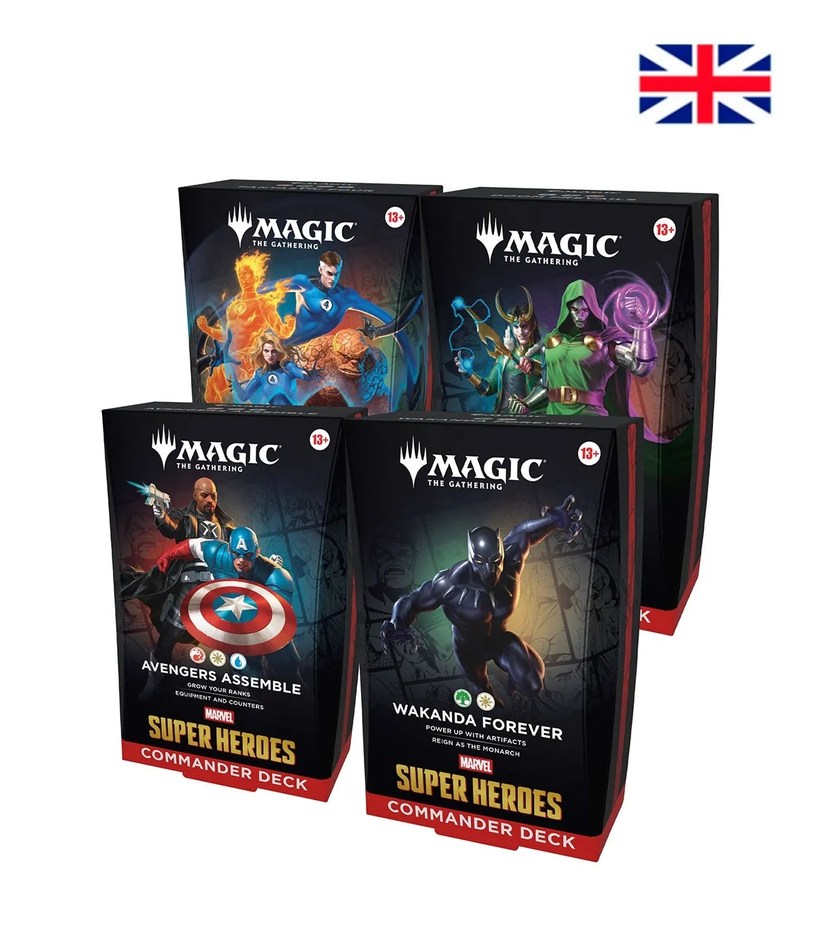Decks de commandant (4 unités) - Marvel Super Heroes - Anglais - Magic: The Gathering