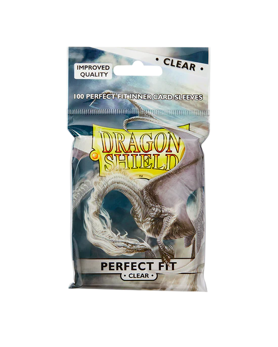 Dragon Shield – Sleeves – Perfect Fit Clear (100 Sleeves)