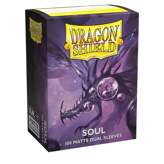 Dual Matte Sleeves - Metallic Purple / Soul (100 Sleeves) - Dragon Shield