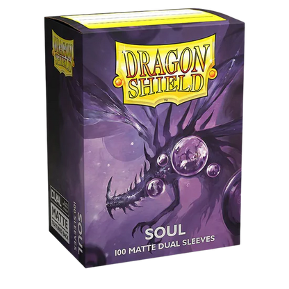 Dual Matte Sleeves - Metallic Purple / Soul (100 Sleeves) - Dragon Shield