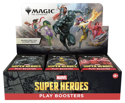 Magic: The Gathering – Marvel Super Héroes – Caja de Refuerzo de Juego – Inglés