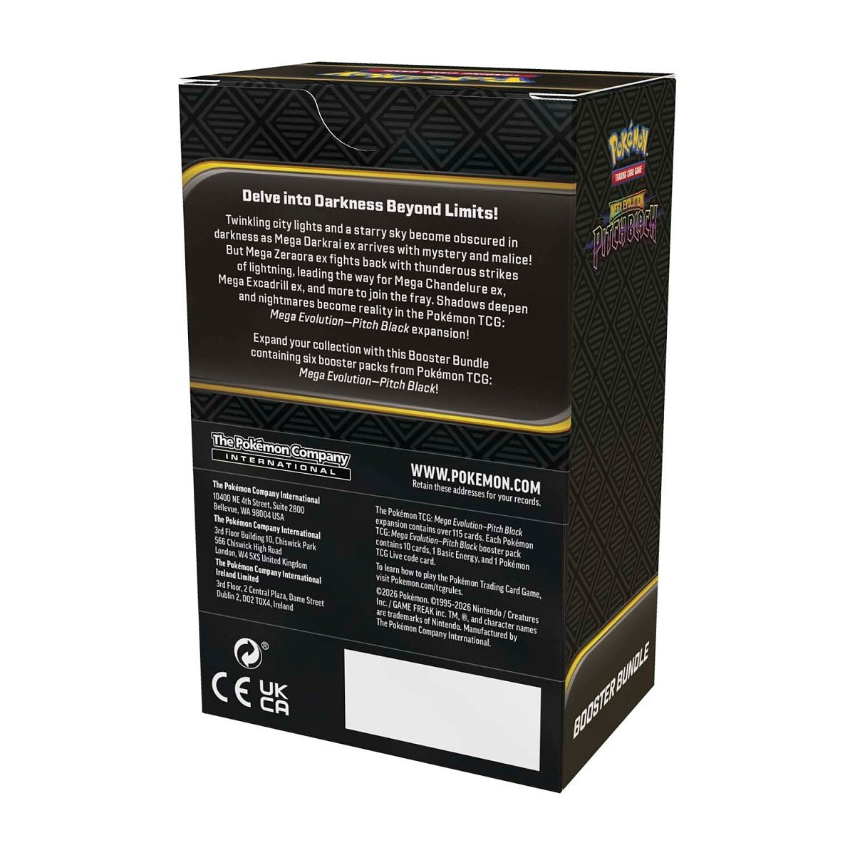 Pokémon TCG: Mega Evolution 5 – Pitch Black – Booster Bundle (6 Packs) – English (PREORDER)