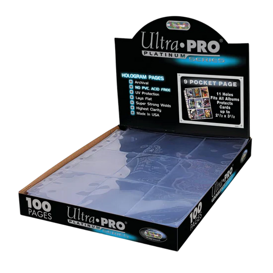 Ultra PRO – Platinum Series – 9-Pocket Pages (11-Hole)