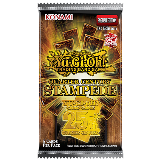 Yu-Gi-Oh! – Quart de siècle Stampede – Paquet de rappel (5 cartes) – Anglais