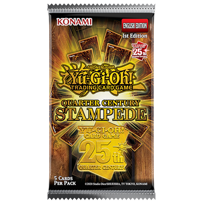 Yu-Gi-Oh! – Quart de siècle Stampede – Paquet de rappel (5 cartes) – Anglais