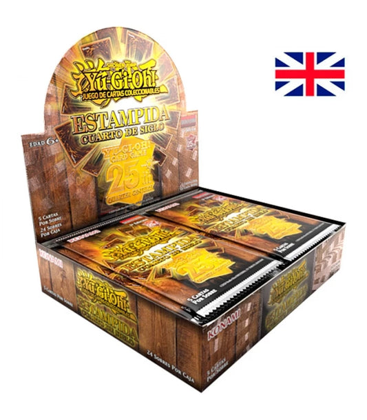 Yu-Gi-Oh! – Quarter Century Stampede – Caja de Refuerzo (Exhibición, 24 Paquetes) – Inglés