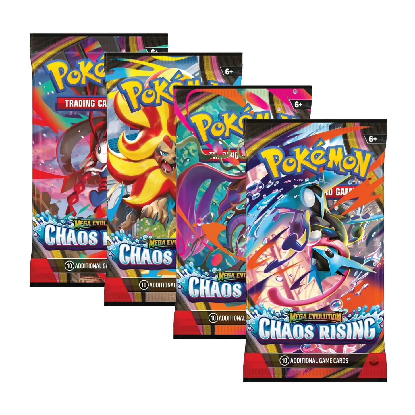 Pokémon TCG – Mega Evolution-Chaos Rising – Play Booster Pack – English