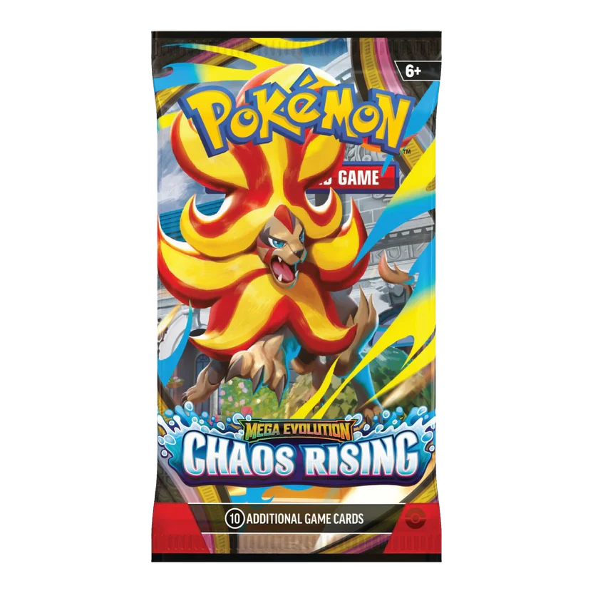 Pokémon TCG – Mega Evolution-Chaos Rising – Play Booster Pack – English