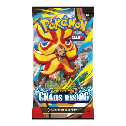 Pokémon TCG – Mega Evolution-Chaos Rising – Play Booster Pack – English