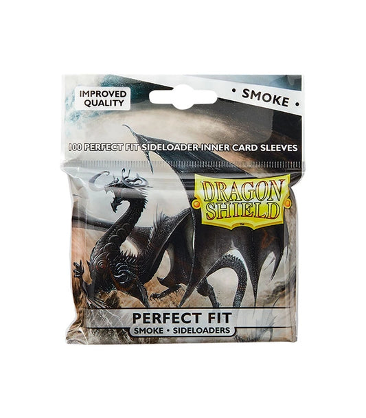 Sleeves 100 Perfect Fit Sideload Smoke/Smoke - Dragon Shield