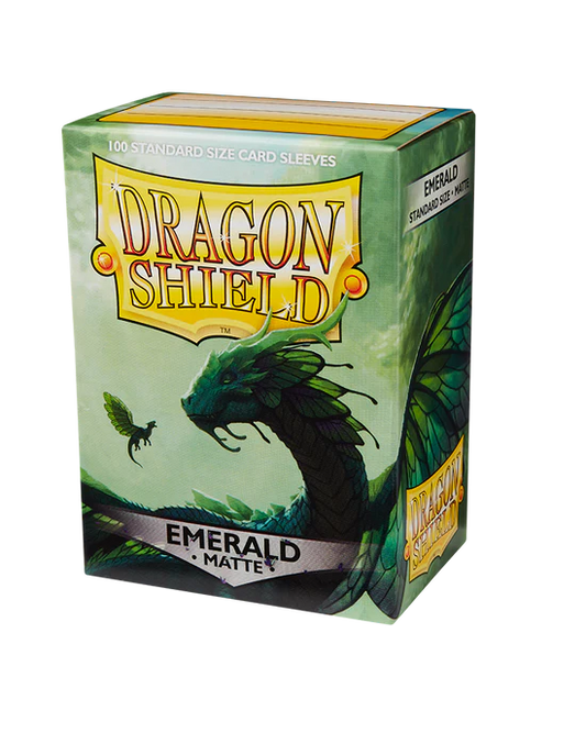 Matte Sleeves - Emerald (100 Sleeves) - Dragon Shield
