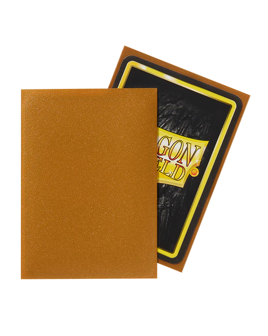 Matte Sleeves - Gold (100 Sleeves) - Dragon Shield