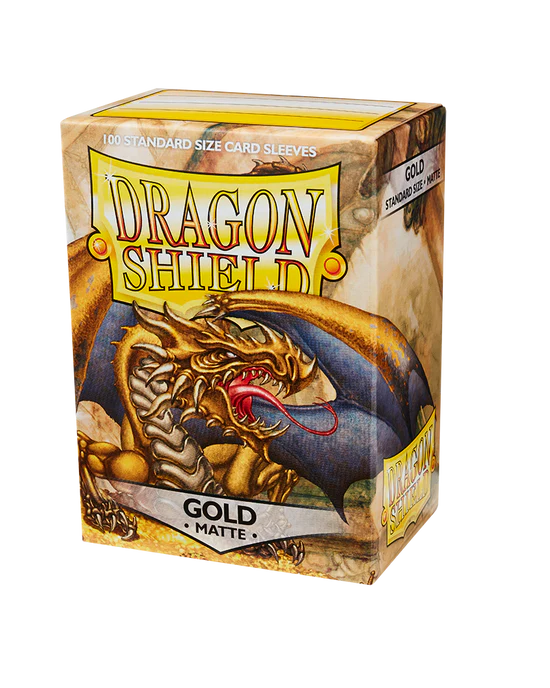 Matte Sleeves - Gold (100 Sleeves) - Dragon Shield