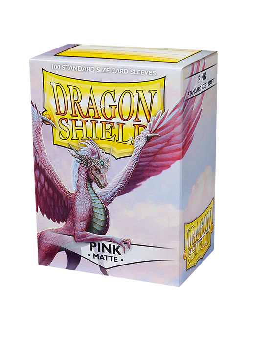 Matte Sleeves - Pink (100 Sleeves)  - Dragon Shield