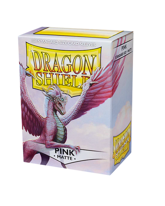 Matte Sleeves - Pink (100 Sleeves)  - Dragon Shield