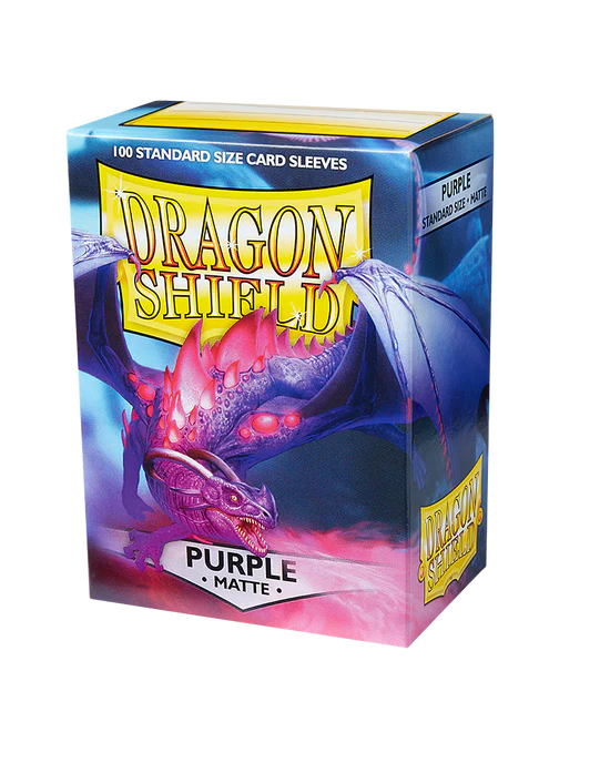 Matte Sleeves - Purple (100 Sleeves) - Dragon Shield