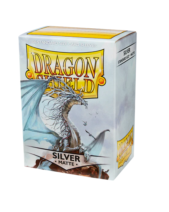 Matte Sleeves - Silver (100 Sleeves) - Dragon Shield