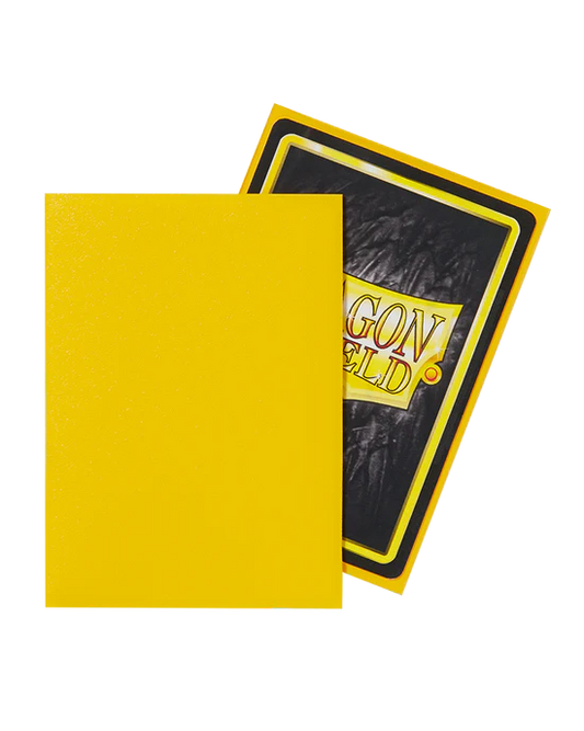 Matte Sleeves - Yellow (100 Sleeves) - Dragon Shield
