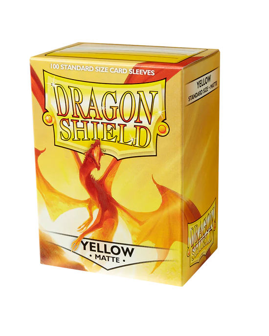 Matte Sleeves - Yellow (100 Sleeves) - Dragon Shield