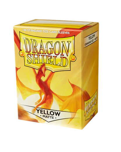 Matte Sleeves - Yellow (100 Sleeves) - Dragon Shield