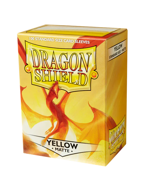 Matte Sleeves - Yellow (100 Sleeves) - Dragon Shield