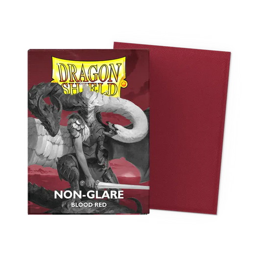 Matte Non-Glare Sleeves - Blood Red (100 Sleeves) - Dragon Shield