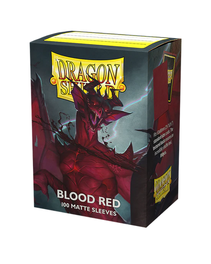 Matte Sleeves - Blood Red (100 Sleeves) - Dragon Shield