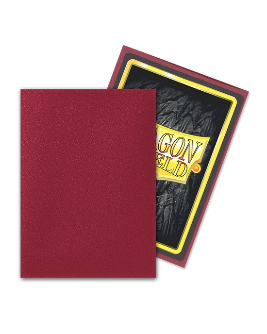 Matte Sleeves - Blood Red (100 Sleeves) - Dragon Shield