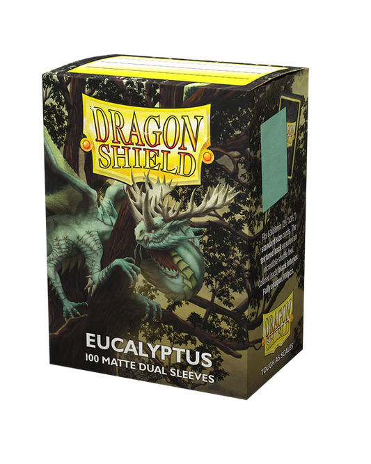 Dual Matte Sleeves - Eucalyptus 'Lehel' (100 Sleeves) - Dragon Shield