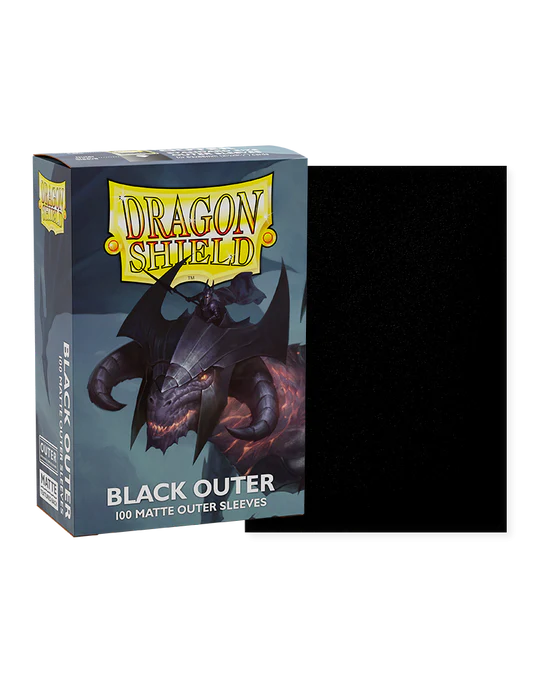 Dragon Shield – Sleeves – Outer Matte Black (100 Sleeves)