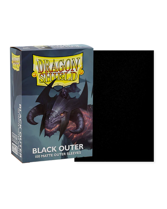 Dragon Shield – Sleeves – Outer Matte Black (100 Sleeves)