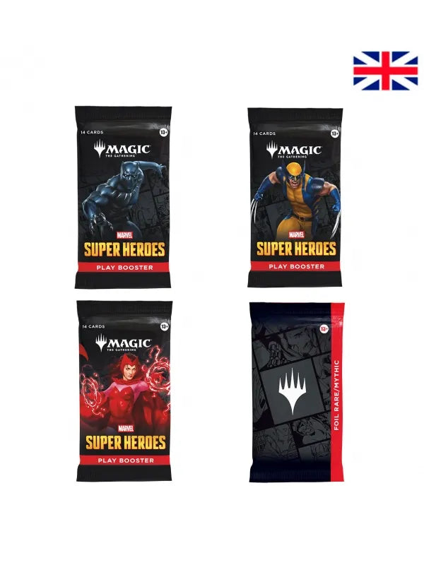 Magic: The Gathering – Marvel Super Héroes – Caja de Refuerzo de Juego – Inglés