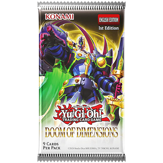Yu-Gi-Oh! – Doom of Dimensions – Paquete de Refuerzo (9 Cartas) – Inglés