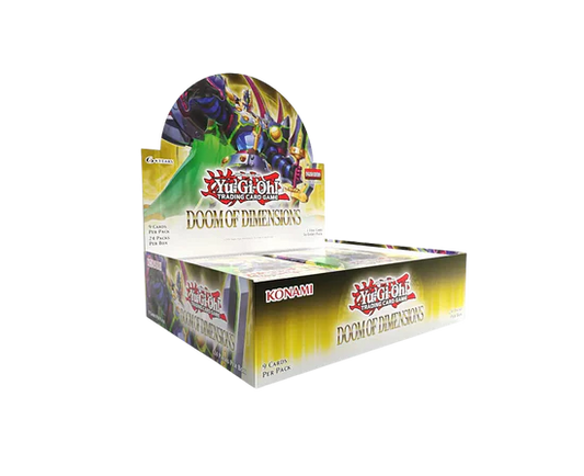Yu-Gi-Oh! – Doom of Dimensions – Caja de Refuerzo (Exhibición, 24 Paquetes) – Inglés